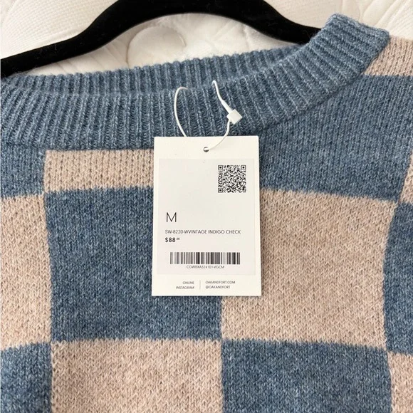 oak and fort vintage checkered sweater - Picture 2 of 3